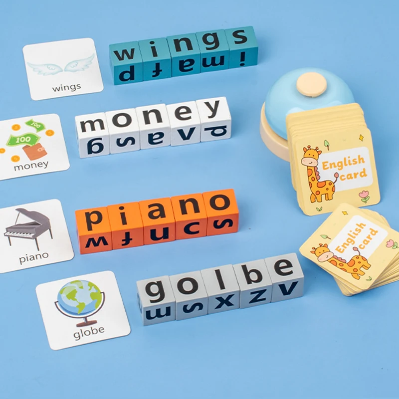 English Word Game Learning Toys Children's Educational Parent-Child Interaction English Letter Recognition Early Education Toys