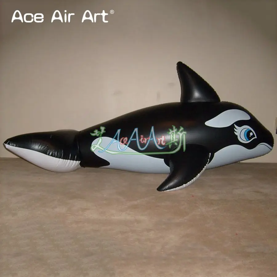 2022 Inflatable Black Whale Inflatable Sea Animals With Blower For Advertising/ Party/ Aquarium Decoration Made In China 2
