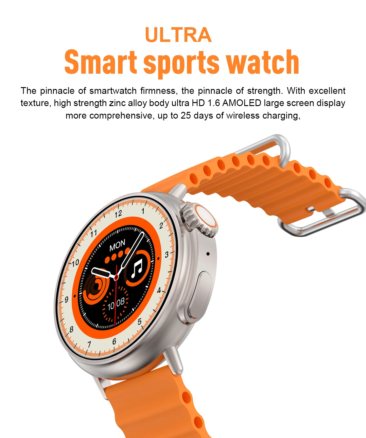 Title 1, Smartwatch con schermo AMOLED da 1.6 pollici a ...