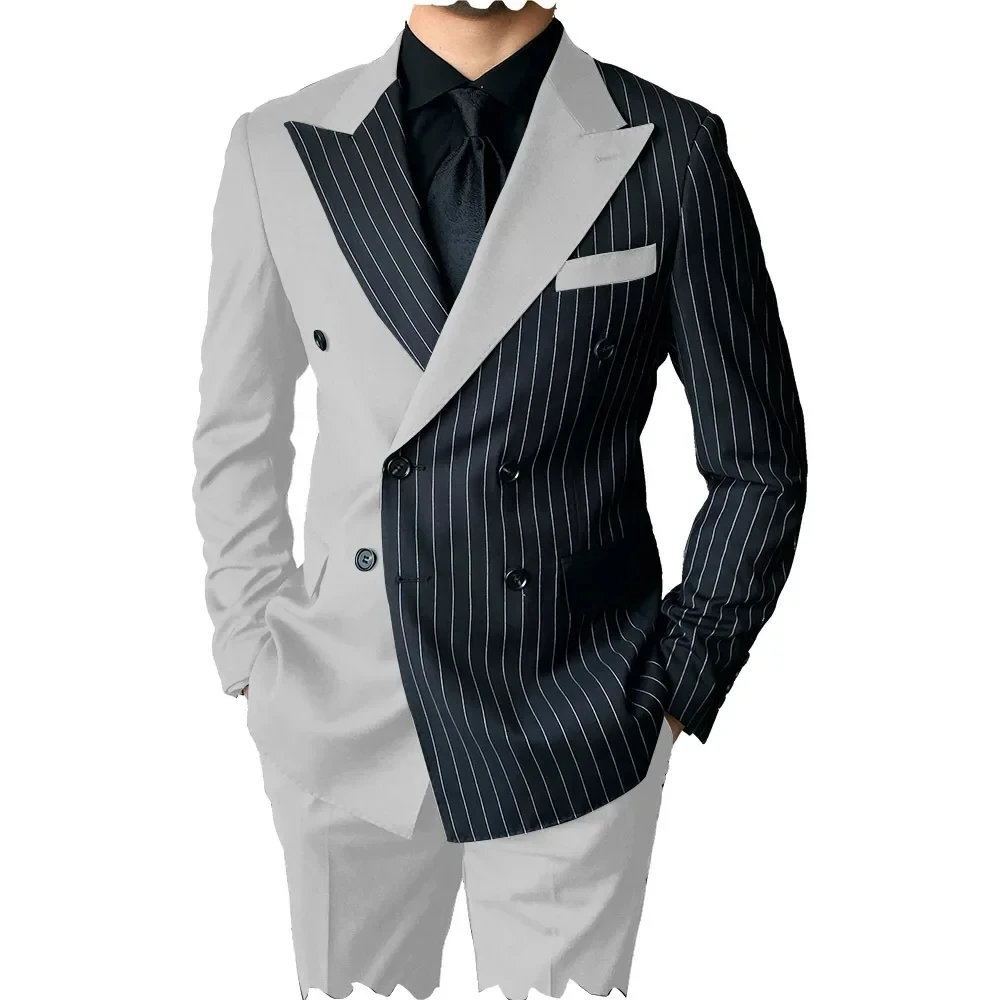 men's 80 wool high-quality suit, non-iron and slim fit, large size suit