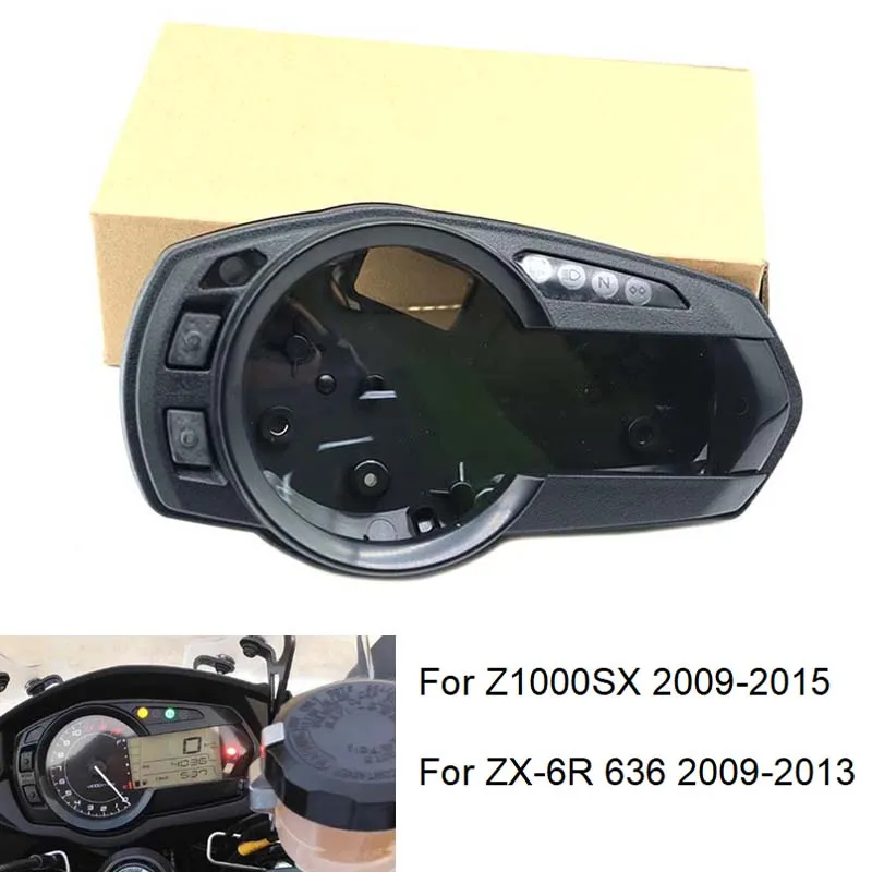 

Для Kawasaki Z1000SX 2009-2015 Φ 636 2009-2013 Обложка спидометра для приборной панели, измеритель одометра, тахометр, оболочка