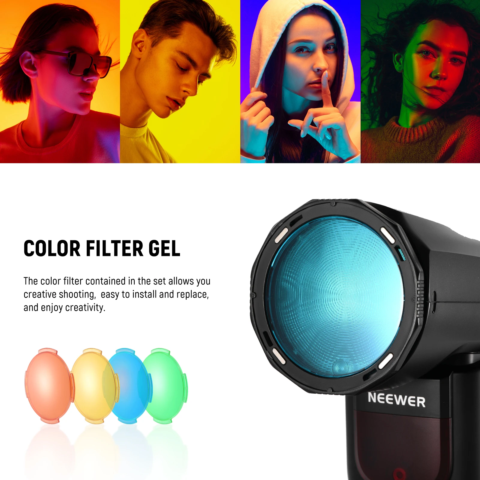 Round Head Flash Accessories Kit for Z2 Z1 Speedlite Includes Dome Diffuser,Diff