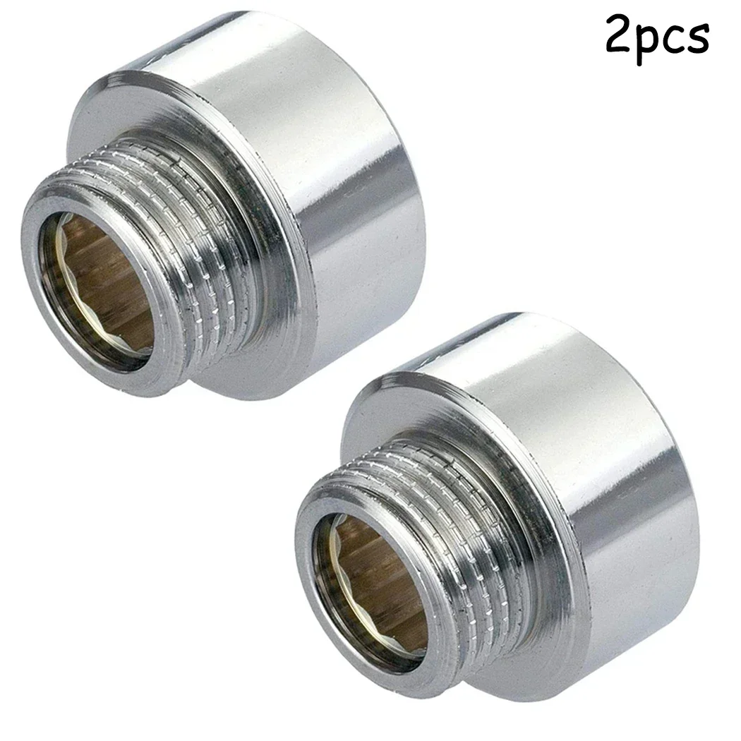 Shower Hose Adaptor Shower Hose / Head Adaptor 3/4" Female To 1/2" Male Chrome Reducer Female Hose Repair Copper Fittings For Tap Shower Faucet