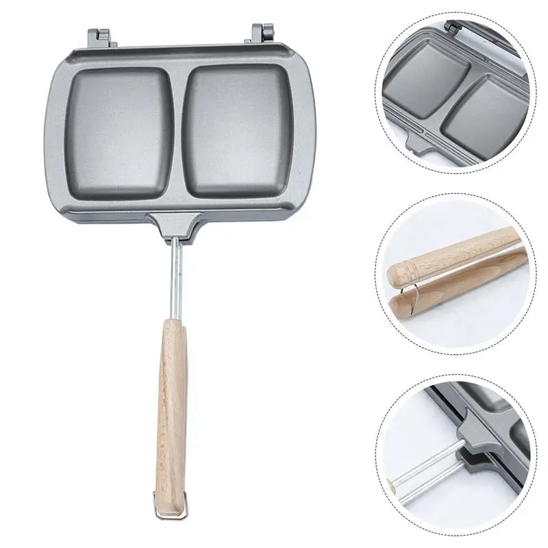 Camping Accessories Toaster Sandwich Bread Mold Nonstick Sandwich