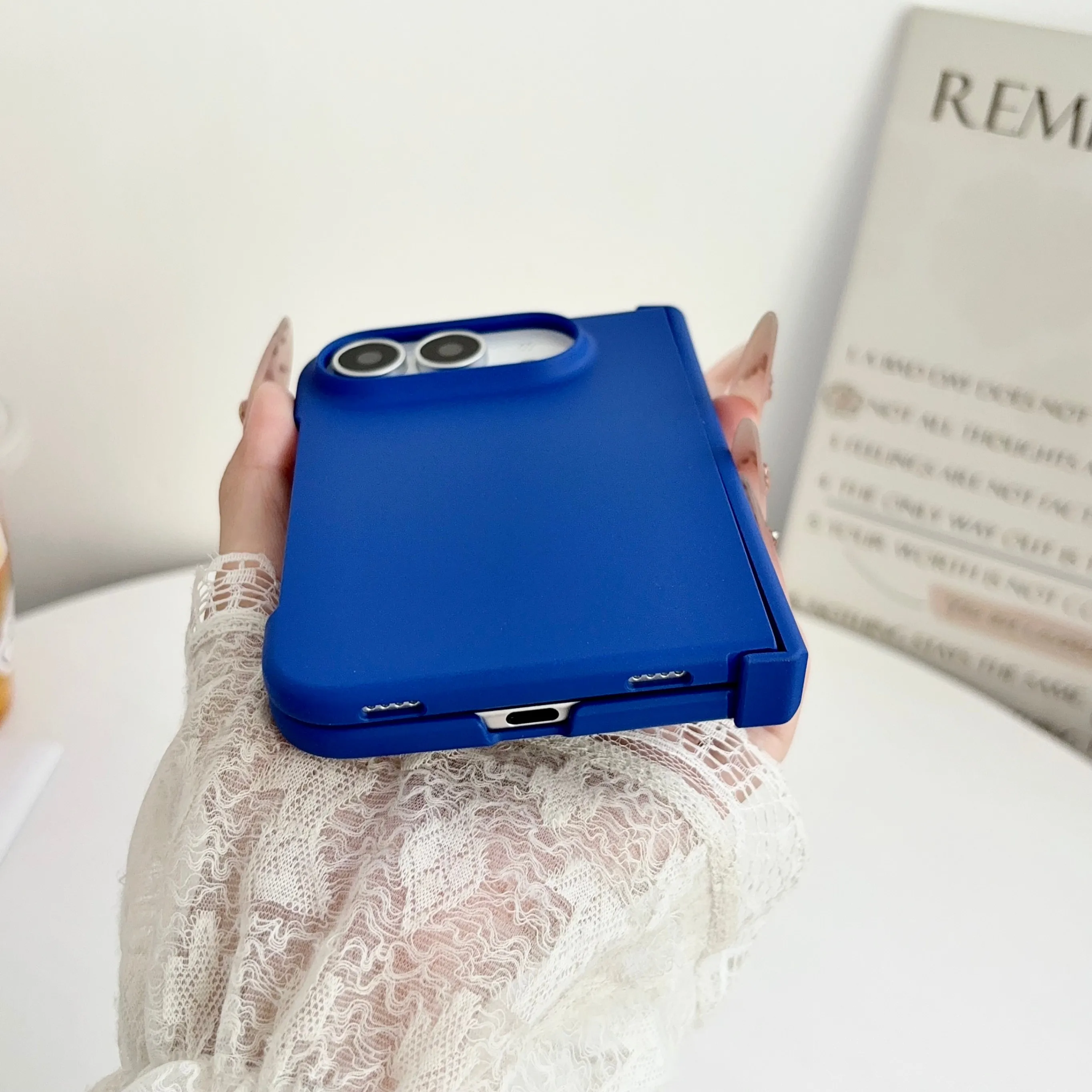 Luxury Dopamine Skin Feel Matte Phone Case - Shockproof Slim Front & Back Hard Cover