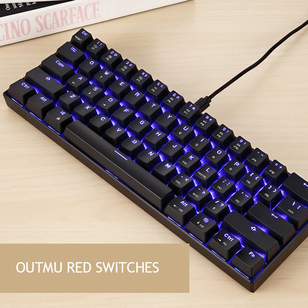Teclado mecânico motospeed ck-61 switch blue em Belo Horizonte | Clasf