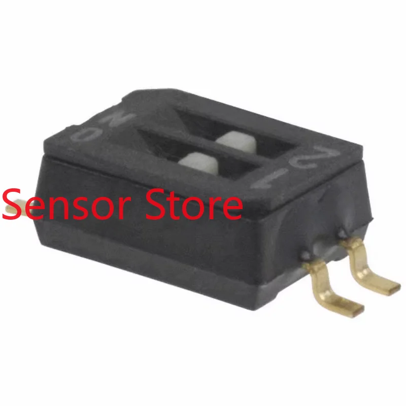 

10PCS 1.27 Spacing Patch 2-position Dial Switch 2P Encoding CHS-02TB