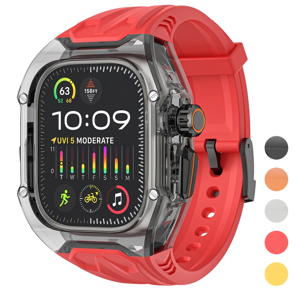 Transparent Protective Case + TPU Strap Modification Kit