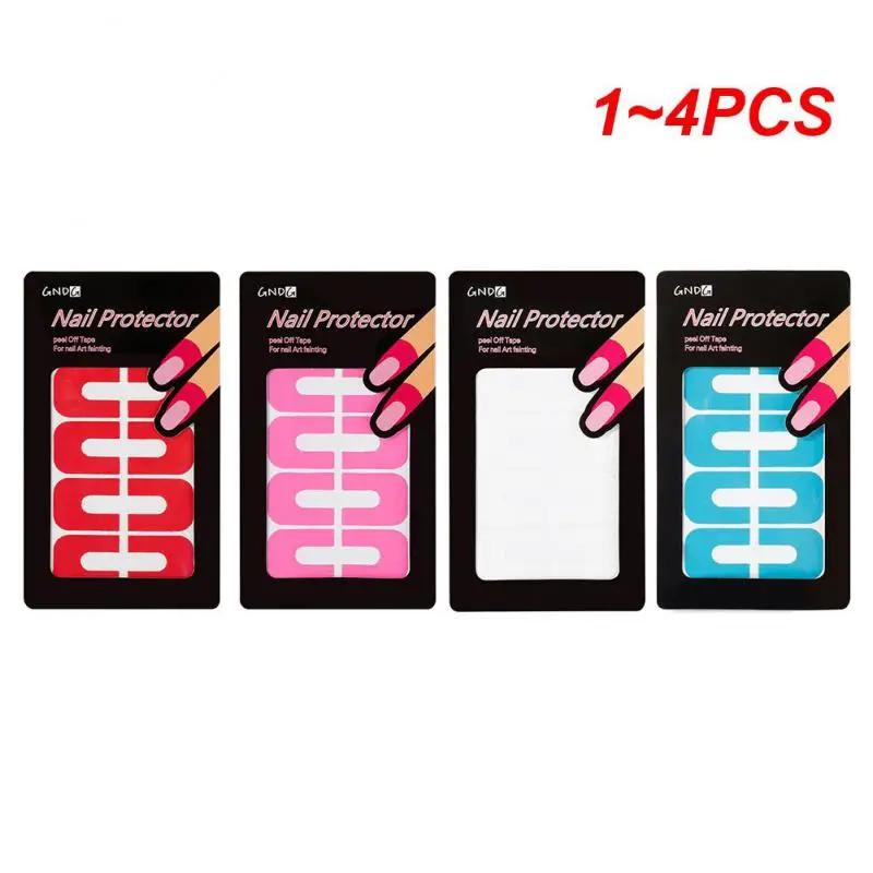 

1 ~ 4 шт. изогнутая форма защитный лак для ногтей покрытие для пальцев против протекания наклейки для французского маникюра инструменты для дизайна ногтей покрытие для пальцев