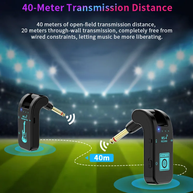 Enhanced Wireless Guitar Audio Transmitter Receiver System