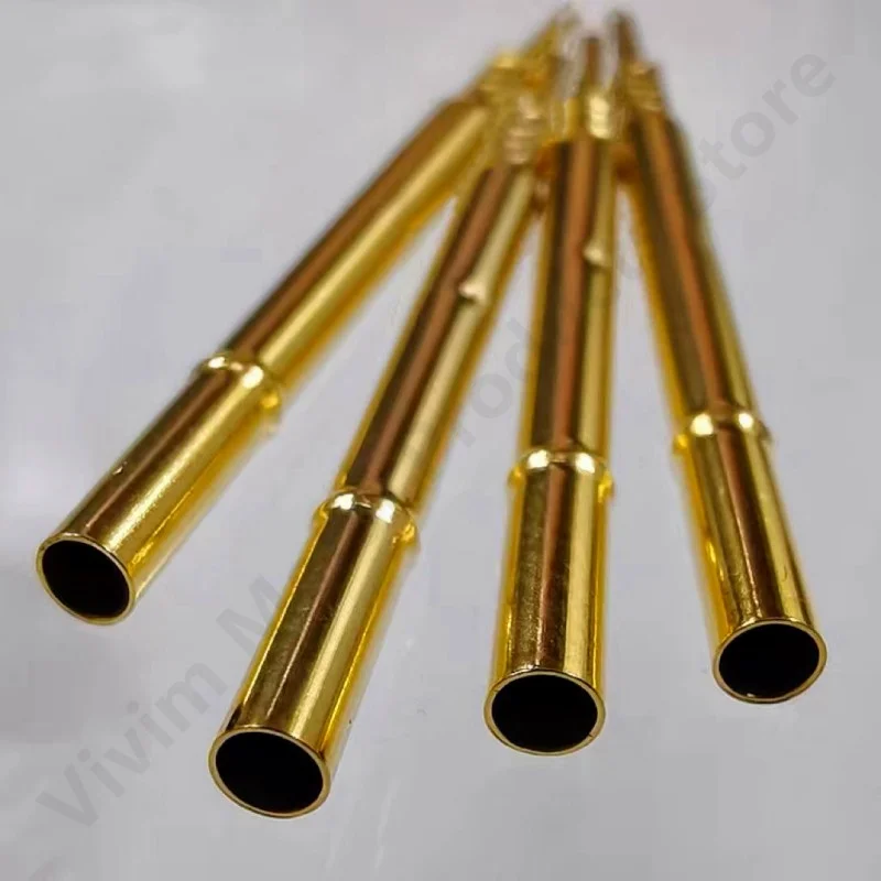 20/100PCS R125-4T Test Pin P125-B Receptacle Brass Tube Needle Sleeve Seat Crimp Connect Probe Sleeve 36mm Outer Dia 2.36mm