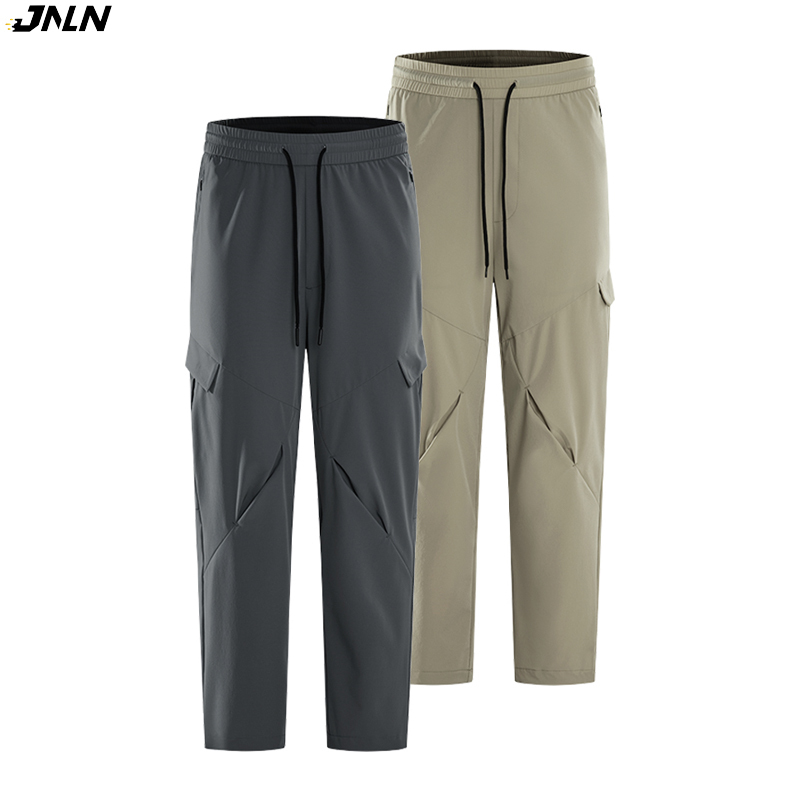 JNLN Men's Women's Waterproof Mountaineering Pants Quick-Dry Stretchable Summer Hiking Cargo Pants For Camping Trekking Casual