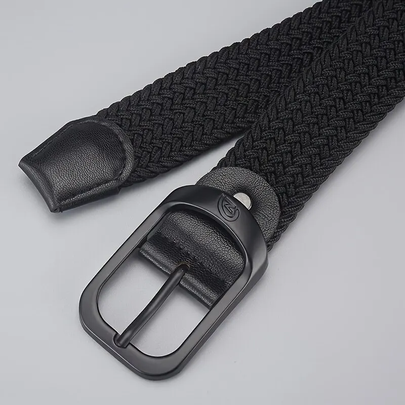 Men's Belt Casual Woven Elastic Belt Outdoor Sports Women's Belt No Need for Punching Climbing Work Belt For Men Women Fashion