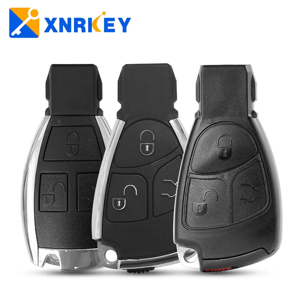 XNRKEY 3 Button Modified Remote Car Key Shell Case for Mercedes Benz A B C E Class W203 W204 W205 W210 W211 W212 W221 Key Cover xnrkey 2 3 4 button car remote key shell fob for mercedes benz b c e s gml cls cla clk w203 w204 w210 w211 w212 key case cover