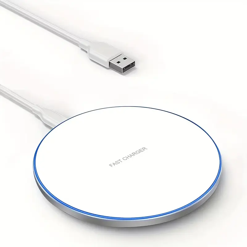 15W Desktop LED Wireless Charger Pad Phone Holder For iPhone 17 16 15 14 13 Pro Max Samsung Xiaomi Induction Fast Charging Stand - Image 7