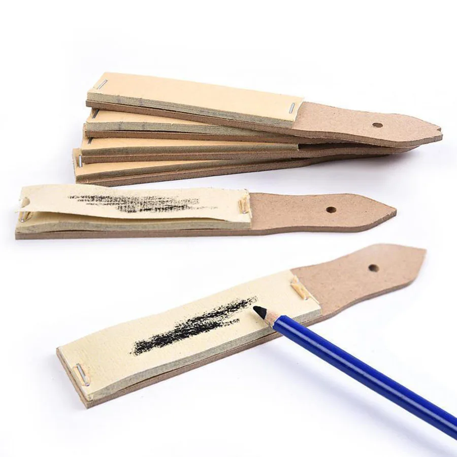 5pcs Pencil Grinding Paper Sketching Charcoal Sandpaper Sandpaper Board Sharpening Pen Tip Sketch Tool for Artist Student