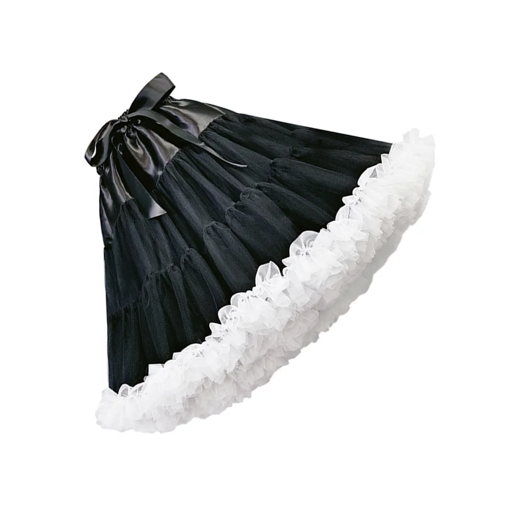Mesh Pannier Gauze Underskirt Beautiful Ruffled Petticoat Lolita Tulle Tutu Women