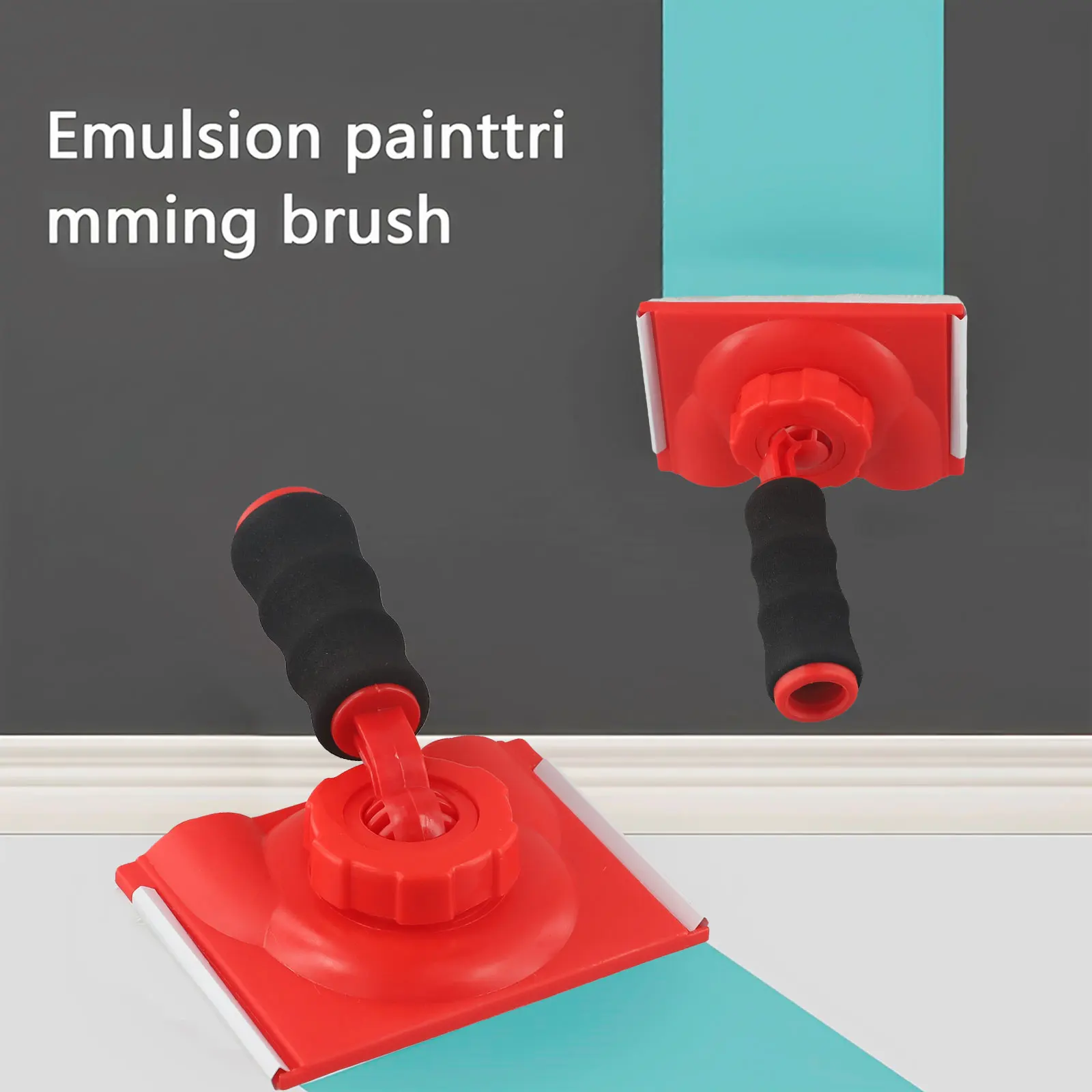 Paint Edge Trimmer Plastic Trim Paint Edger Adjustable Wall Corner Pad Painter 122×90mm Flat Brush Sponge Brush For Water-based 2