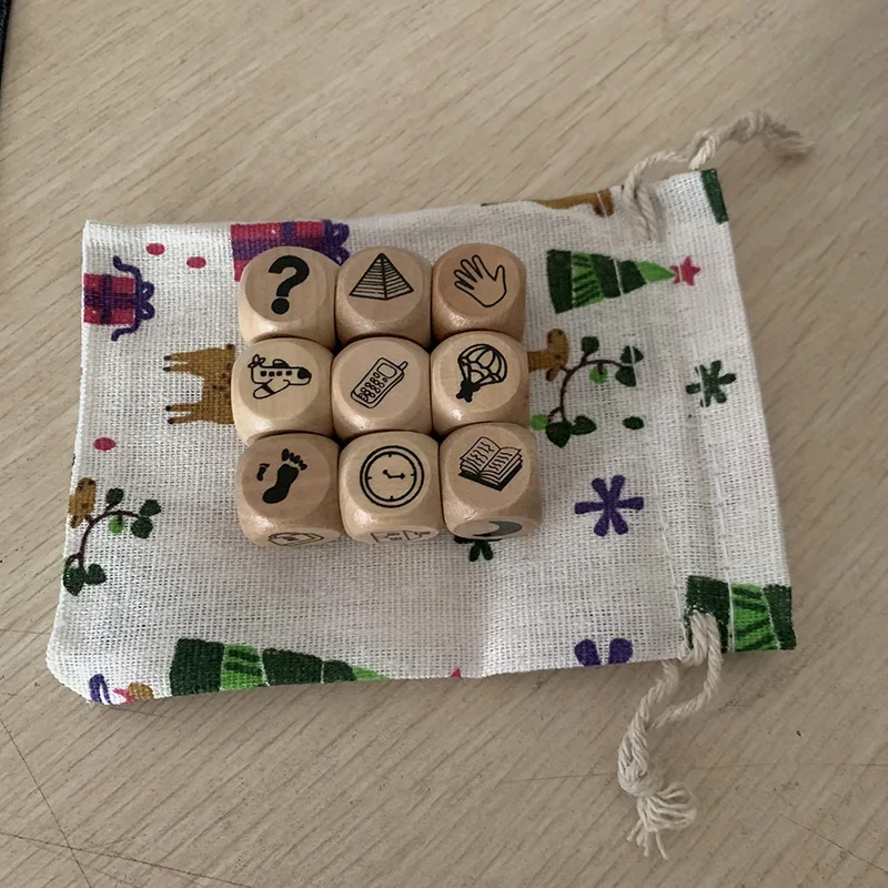 لعبة ألغاز لوحة النرد القصيرة، قصة العائلة/الحفلة/...