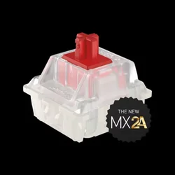 Enhanced RGB Mechanical Keyboard Switches - Factory Lubed for Gaming - Linear, Tactile & Speed Options (MX2A RGB Red)