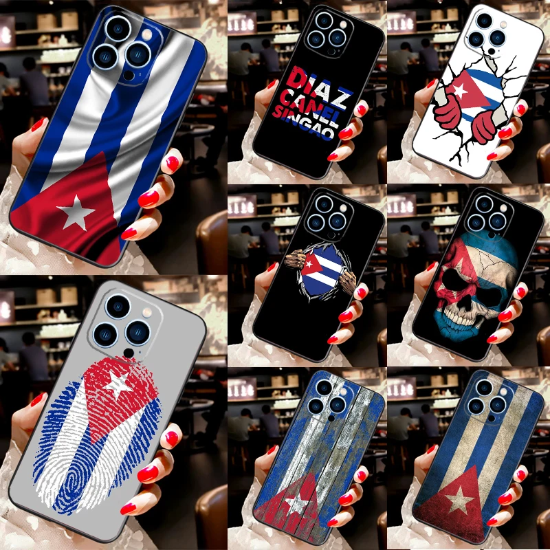 Чехол с изображением флага Кубы для iPhone 13 11 12 14 15 Pro Max XS X, мягкий силиконовый чехол для iPhone XR 7 8 Plus SE 2020