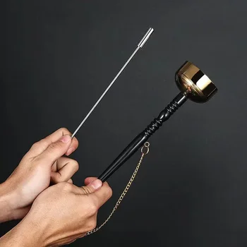 Ciotola sonora con carillon in ottone puro Lunghezza flessibile Ciotola per canto per meditazione yoga Carillon Artigianato Terapia musicale Campana tibetana 1