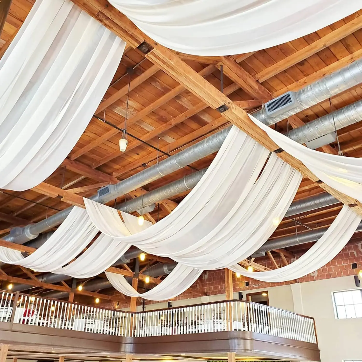 Wedding Arch Draping Fabric for Ceremony Reception Arch Decorations Chiffon Sheer Fabric Backdrop Curtains Party Bridal Shower