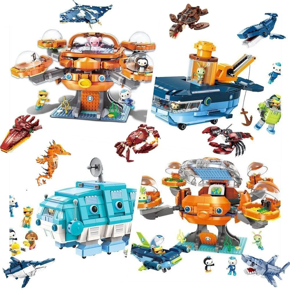 Octopod Gup Toys Building Blocks Action Figures Playset Casa Delle Bambole Finta Giocattolo Amico Interazione Giocattoli Per Bambini Regali Di Natale