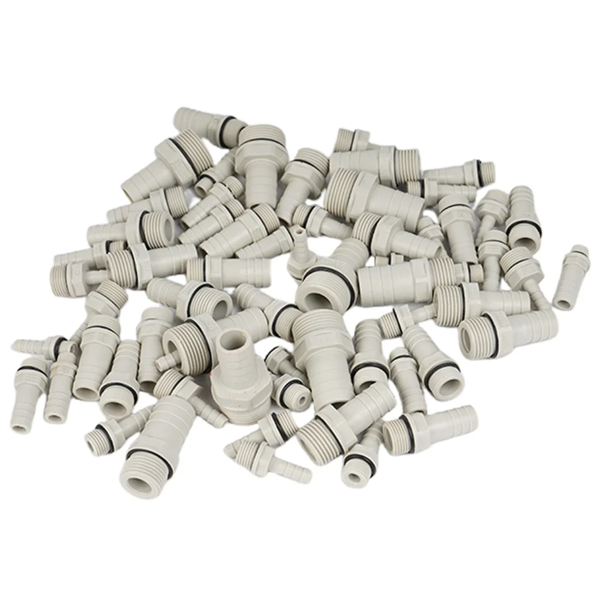 Soft Pipe Fitting 1/8" 1/4" 3/8" 1/2" 3/4" Male Thread 6 8 10-25mm POM Pagoda Barbed Connector Joint Plastic Hose Pipe Fitting