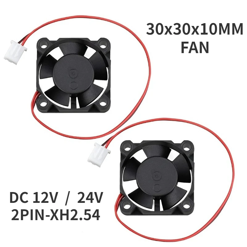 

Вентилятор для 3D-принтера 3010 с 2-контактным разъемом Dupont Wire Cooler 30 см, 12 В, 24 В постоянного тока, несколько вариантов, 30*30*10 мм, 12 В, 24 В, микровентилятор
