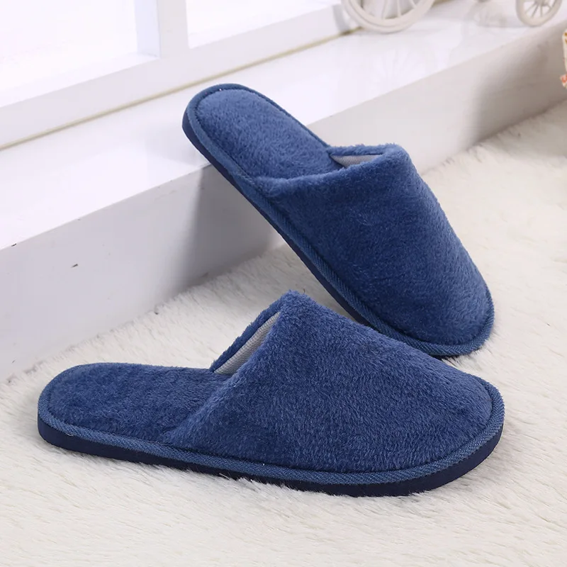Women Indoor Slippers Warm Plush Men Home Female Slipper Spring Autumn Shoes House Flat Floor Soft Slient Slides For Bedroom 2
