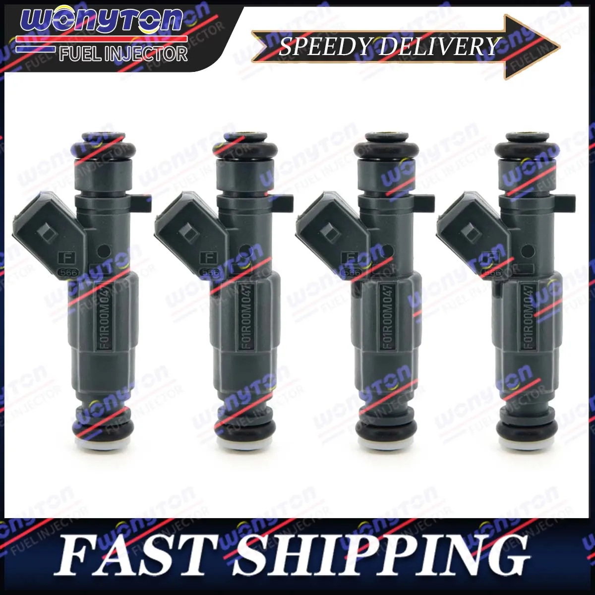 Set of 4 Fuel Injectors F01R00M047 For Chevrolet Aveo Car Accessorie