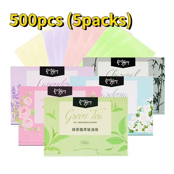 5 Box Matte Face Wipes Oil Control Oil-absorbing Face Cleaning Beauty Makeup Tools Accessories Facial Oil Blotting Sheets Paper 1