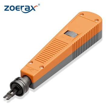 ZoeRax 이더넷 펀치 다운 블록 키스톤 잭 및 네트워크 와이어 케이블 수리용 110 블레이드 유형 펀치 다운 도구