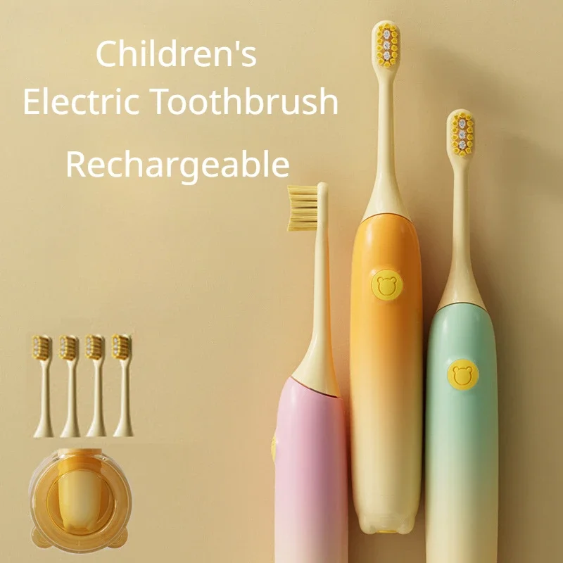 

New Children's Electric Toothbrush Rechargeable Waterproof Intelligent Magnetic Levitation Sonic Soft Fur Baby Toothbrush