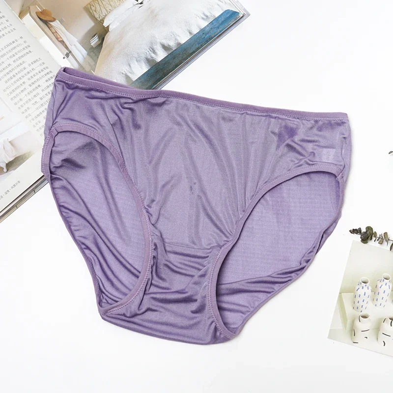 100% Mulberry Silk Panties For Women Underwear Summer Ultra-thin