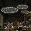Modern Floating Cloud Pendant Lights Hotel Restaurant Industrial Chandelier for Office Bar Lamp Design Suspended Light Luminaire 2