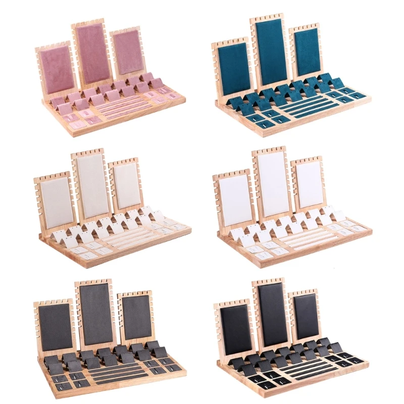 

Adjustable Jewelry Holder Versatile Jewelry Display Tray Durable Showcase Stand N0HE