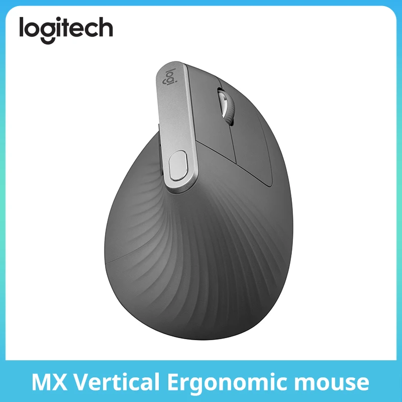 로지텍 Souris MX 버티컬 블루투스, 인체 공학적, USB, 2.4GHz, 게이밍 