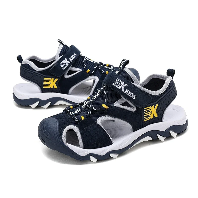 Children Boys Sandals Sport Leather Cut-outs Child Summer Big Boy Beach Sandals Children's Shoes Kids Canvas Rain Flats