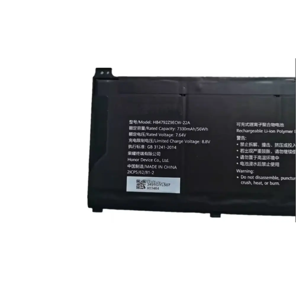 Bateria do Portátil Huawei Honor 7330mah 56wh Hb4792z9ecw22a Nmh-wfq9hn Ndr-wfh9hn Nbd-wfh9 - Imagem 3