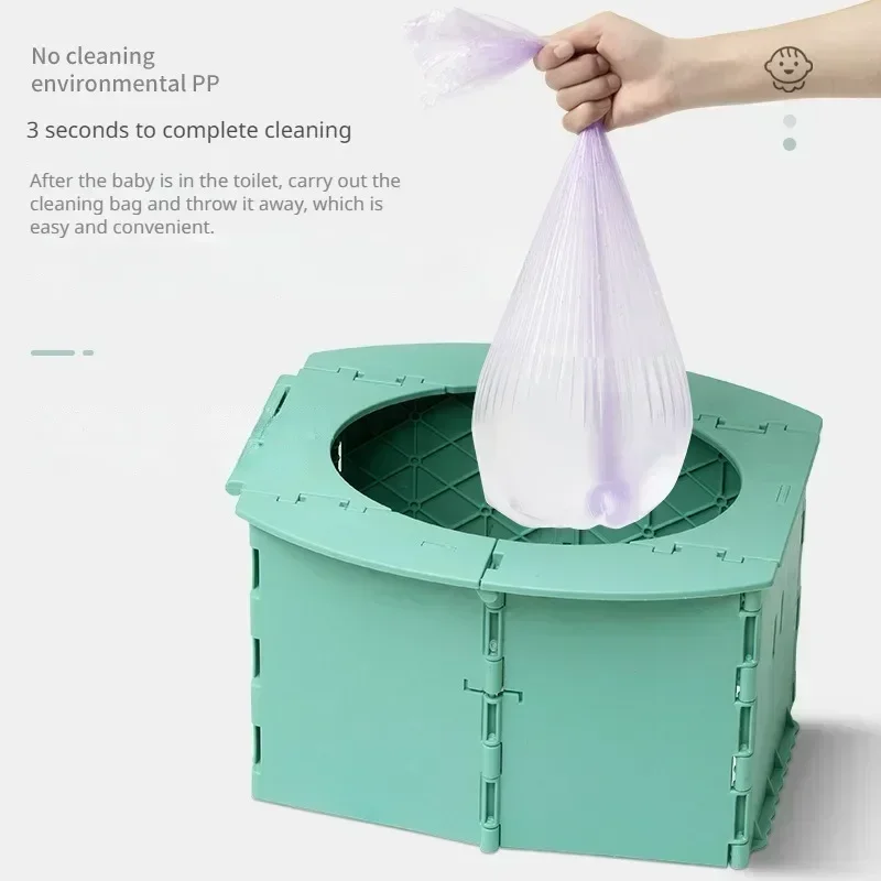Portable Potty Child Travel Baby Pot Foldable Children's Potty Training Seat Easy To Clean Toilet Child Potty Training Seat 4