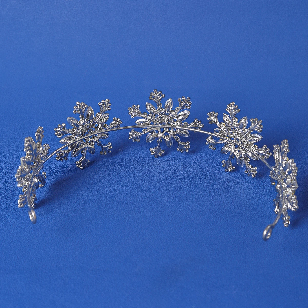 Fashion Silver Color Bridal Women Headbands Snowflake Plate Wedding Hairbands Hair Accessories Crowns