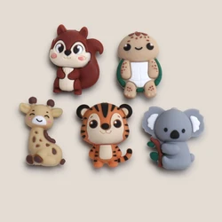 Cartoon Animal 3D Silicone Beads for Jewelry and Craft Making (3d animal mix5pcs)