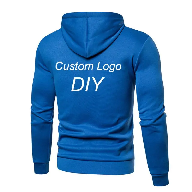 Custom Your Logo Autumn And Winter Men's Sets Zip Hoodies+Pants Fashion Sport Suits Casual Sweatshirts Tracksuit Sportswear 2022