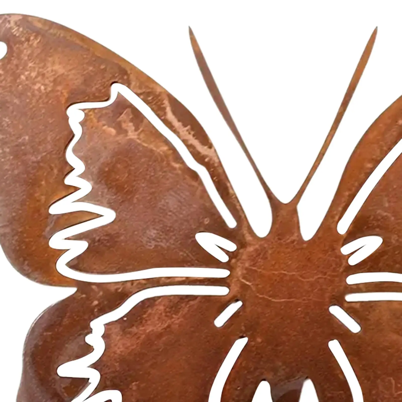 Metal Rusty Butterfly Animal Photography Props Ornament Rustic Hanging Art Fence Decor for Indoor Outdoor Living Room Bedroom
