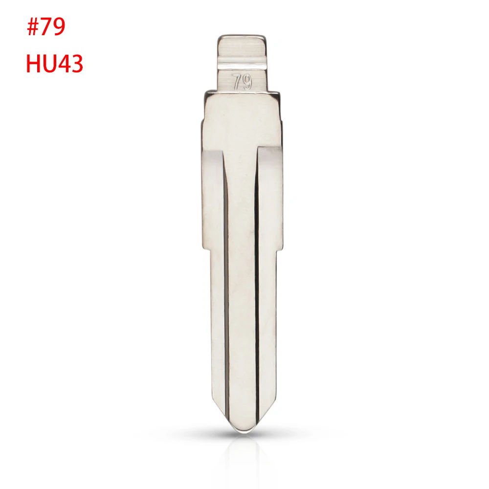 

10pcs 79# 79 HU43 Metal Uncut Blank Flip Remote Key Blade for Opel Astra Zafira Frontera Omega Vectra for Keydiy KD Xhorse VVDI