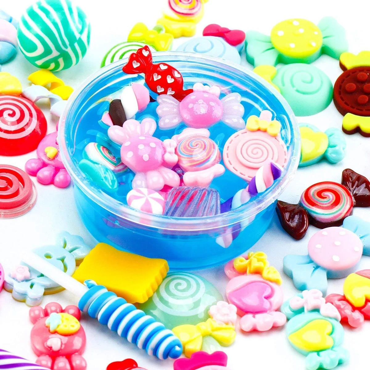 Random Candy Slime Charms Cute Set Mixed Resin Sweets Flatback Slime Making Supplies for DIY Craft Making and Ornamen DIY 30pcs