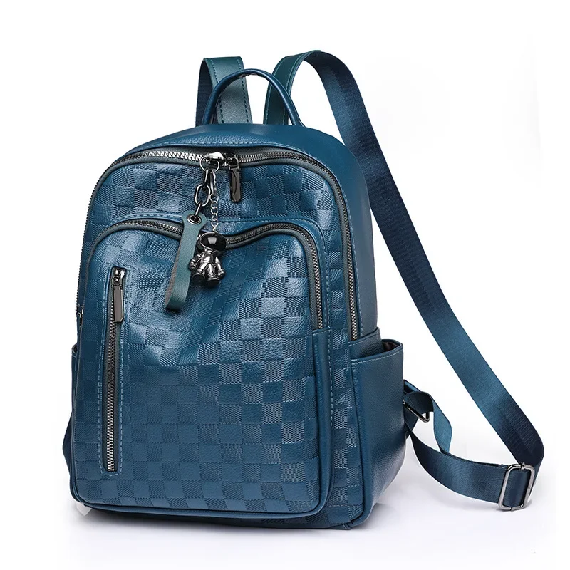 

2023 New Women Backpack PU Leather College Student School Bags for Teenagers Girls Bookbag Retro Leisure Outdoor Travel Backpack