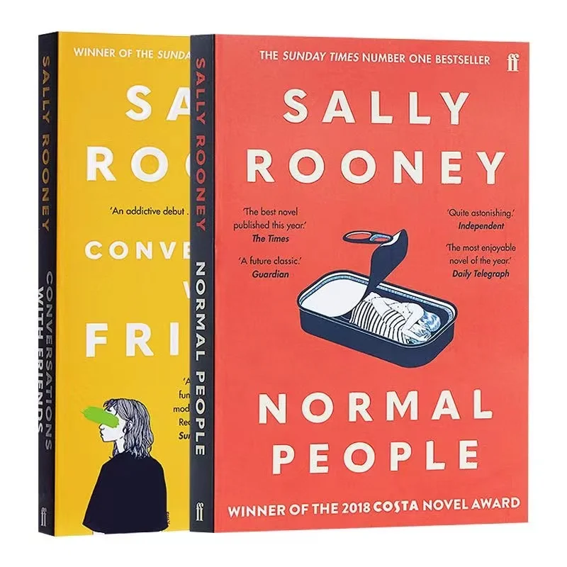 2 Libri/Set Sally Rooney Persone Normali/Conversazioni Con Gli Amici Life Novel Adult Bed Time Reading Books Fiction